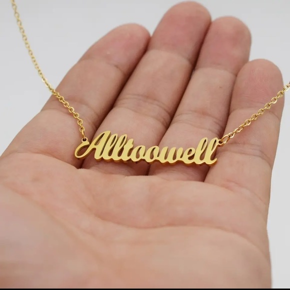 Stainless steel gold plated Taylor Swift Theme Necklace - Picture 6 of 6